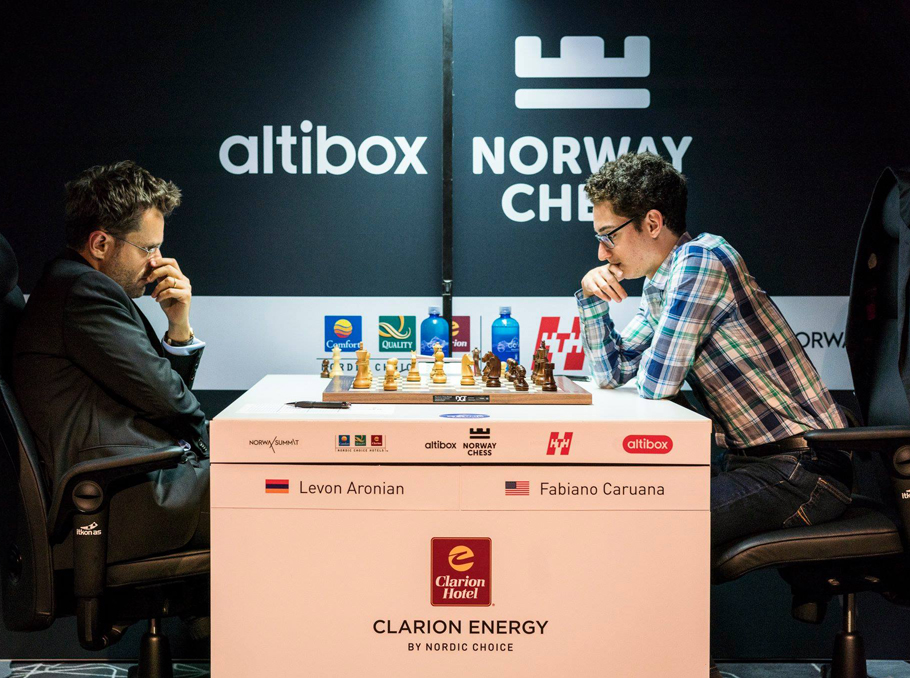 Chess: Caruana leads at Stavanger after beating Carlsen in opening round, Fabiano Caruana