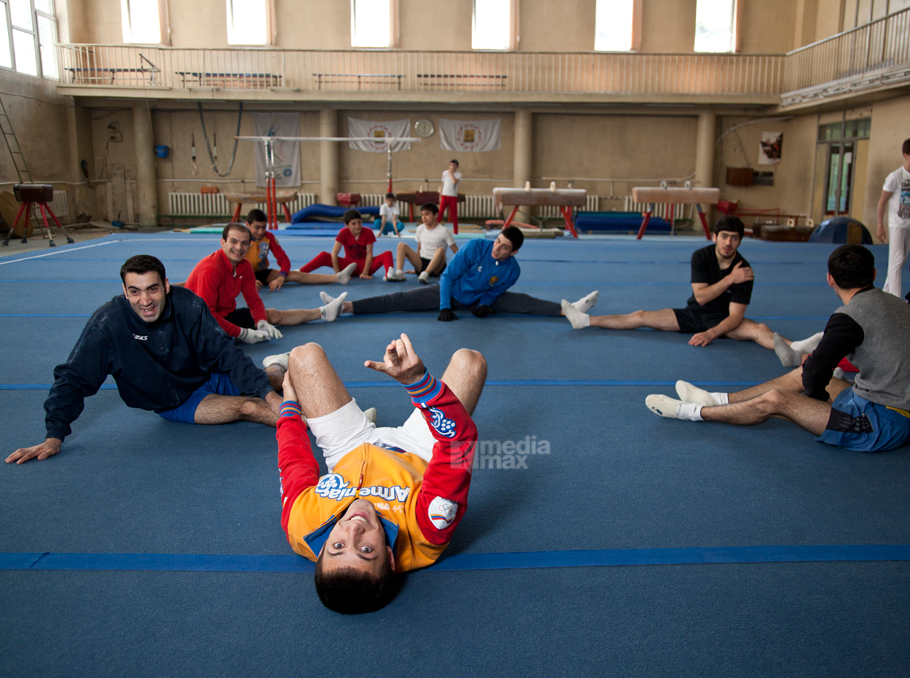 Armenian gymnasts are training in Yerevan for tournaments