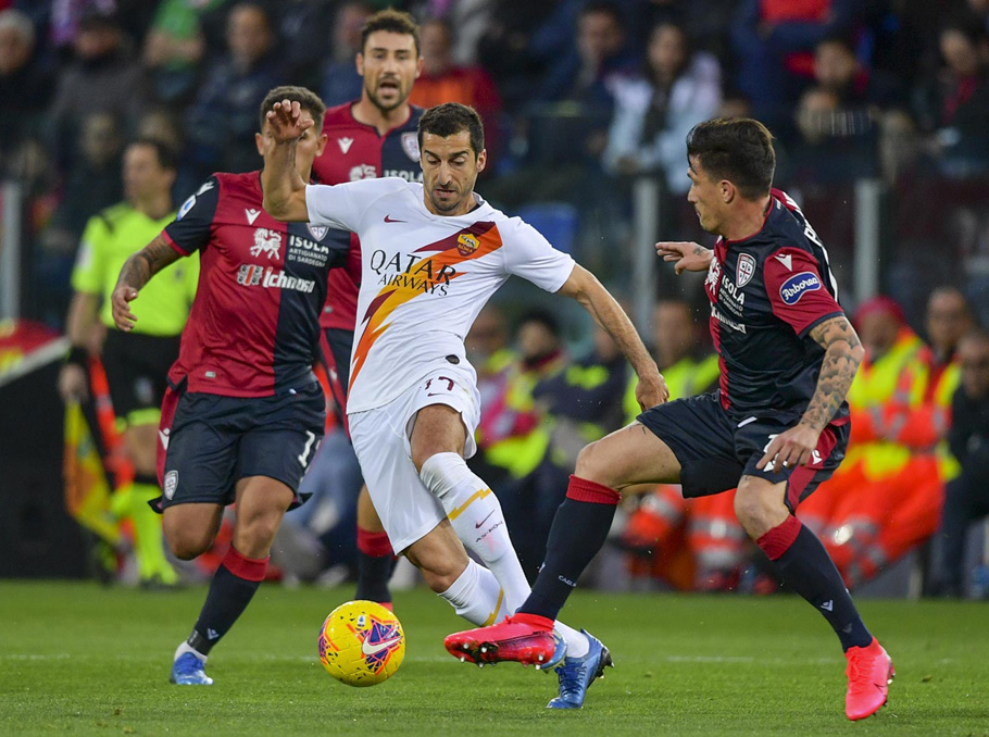 Squawka on X: Henrikh Mkhitaryan has provided a goal and an assist in a  Serie A game for the first time. On fire in the first half for Roma.   / X