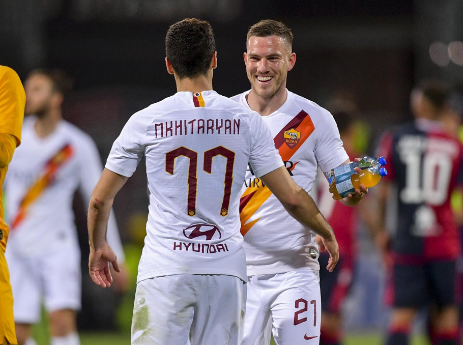 Squawka on X: Henrikh Mkhitaryan has provided a goal and an assist in a  Serie A game for the first time. On fire in the first half for Roma.   / X