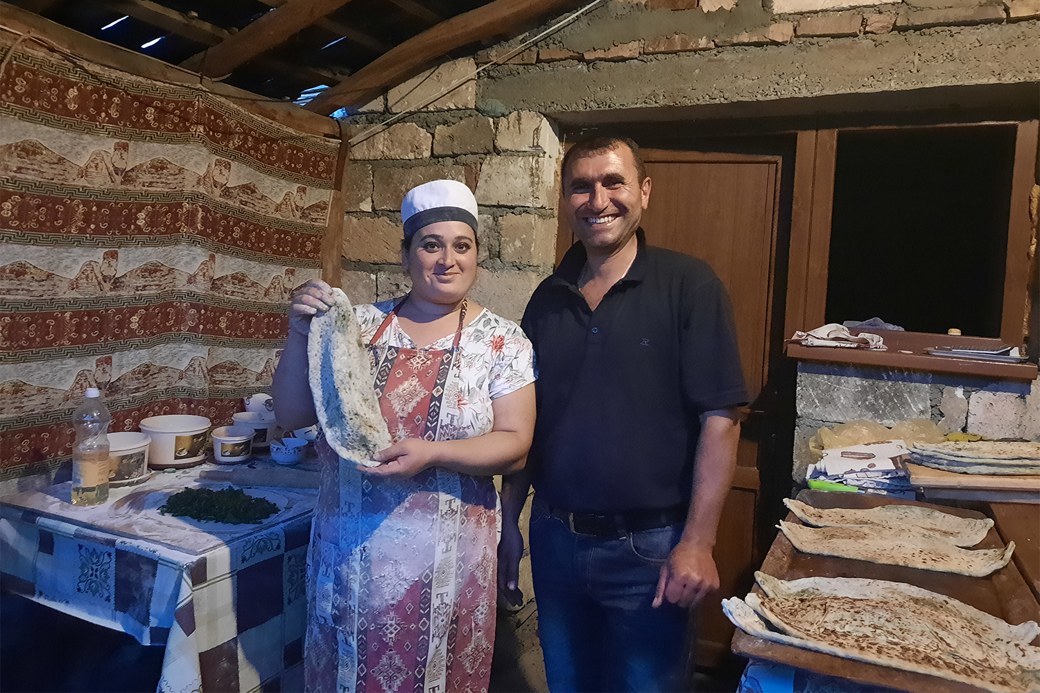  Վահրամն ու Սուսաննան՝ Գանձասարի ամենահայտնի ժենգյալով հաց թխողները