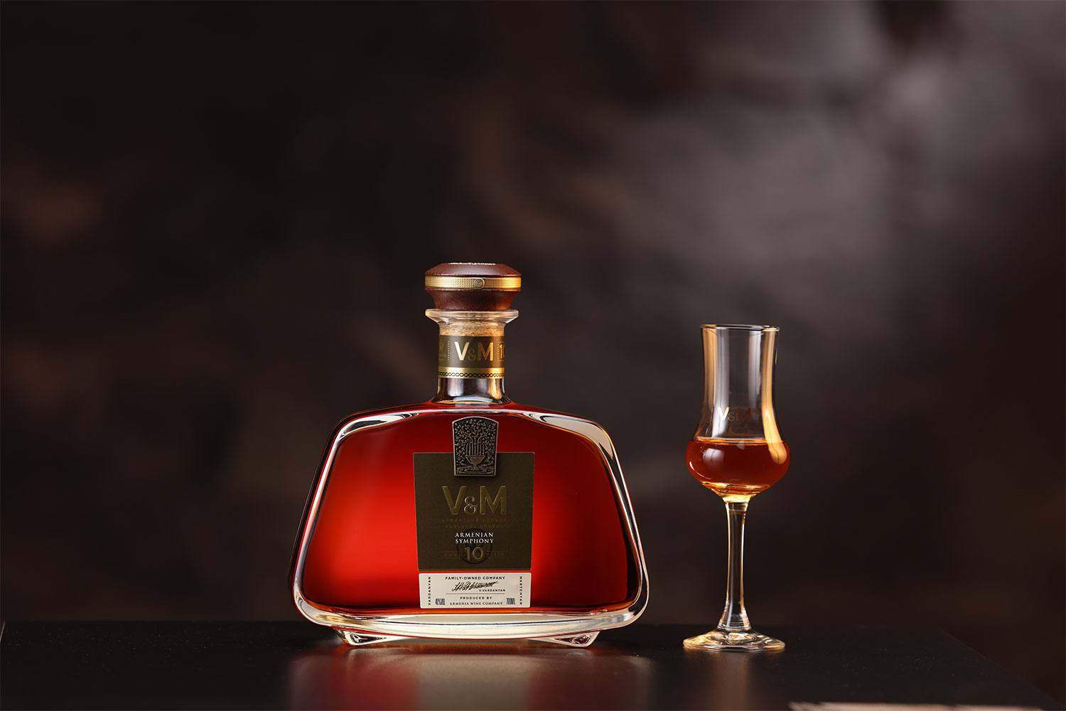 V&M. the unique brandy combining Armenian values and elegant French style