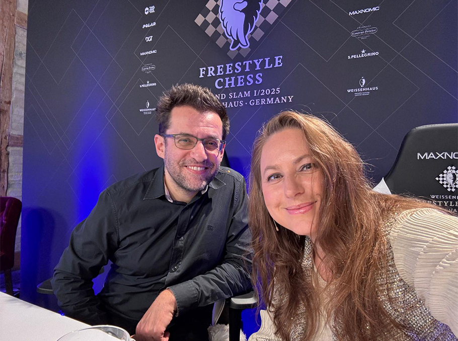 Levon Aronian and Judit Polgar