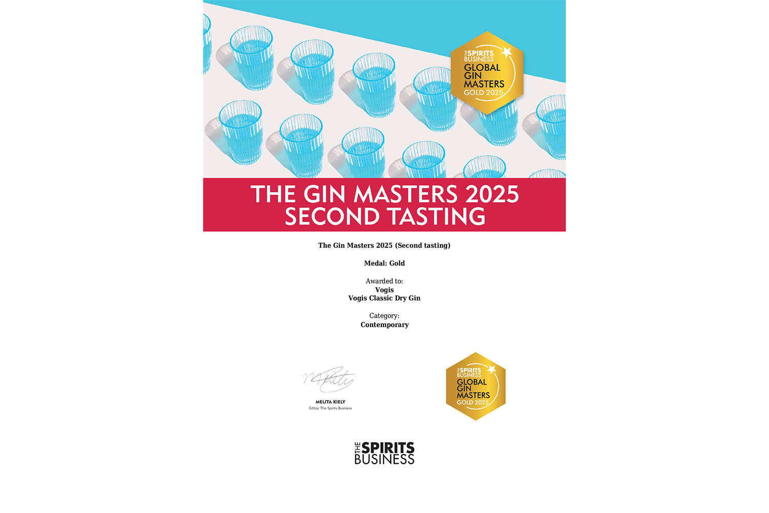 Vogis-ը «ստուգել է ինքն իրեն» եւ ոսկե մեդալ ստացել The Gin Masters 2025-ում 