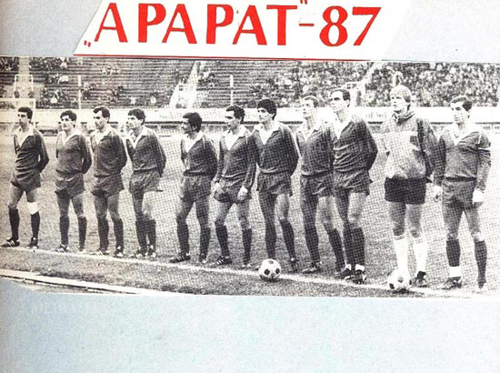 Yerevan Ararat FC in 1987