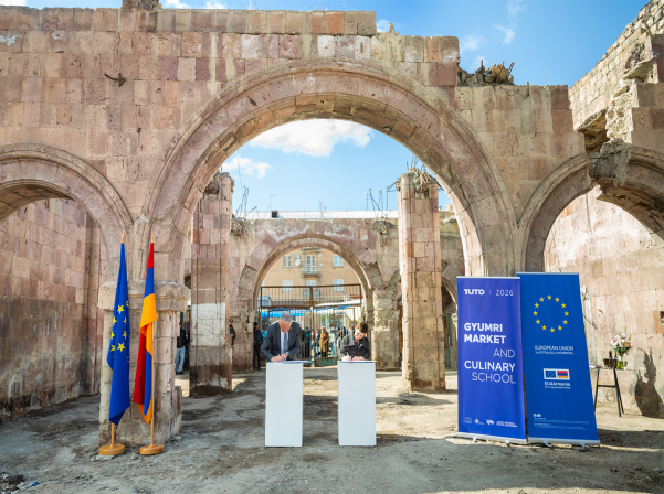 TUMO will renovate the Gyumri market and establish an international culinary school