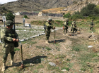 Russian peacekeepers conduct training in Nagorno Karabakh 