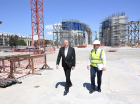 Алиев ознакомился со строительными работами в «Парке Победы» 